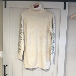 Superdown Sweater dress, ivory, size small
